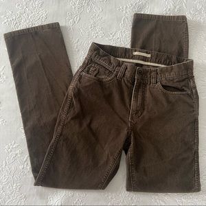 L.L. Bean Standard Fit Brown Corduroy Pants